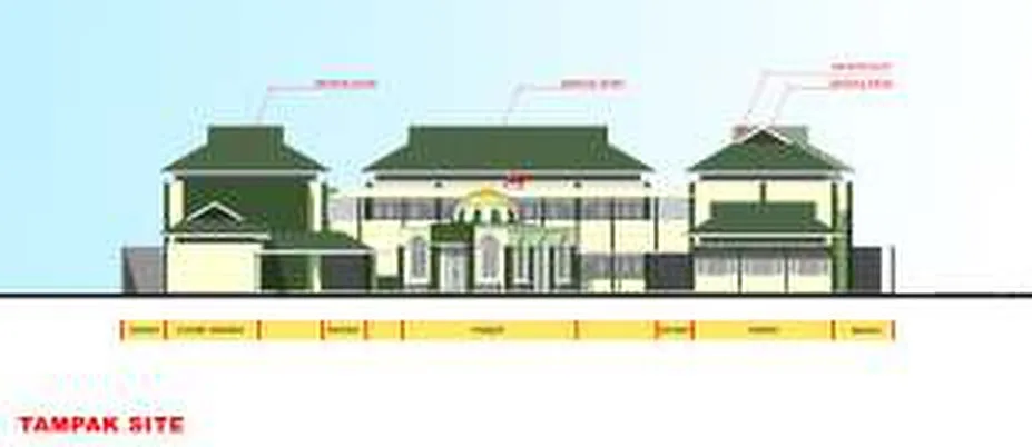 Gambar tampak kawasan pondok pesantren